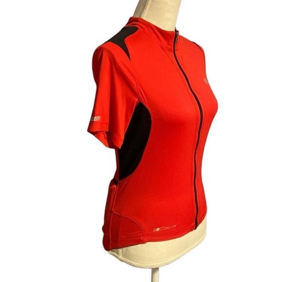 Pearl Izumi Elite Full Zip Front Select Cycling Jersey Top Red Black Size Small - Picture 4 of 7